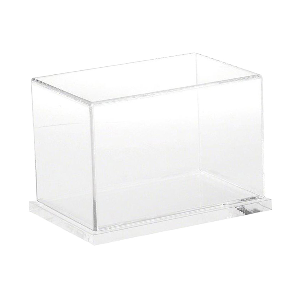 Clear Acrylic Display Box Showcase Perspex Plastic Base Dustproof Collection Ebay