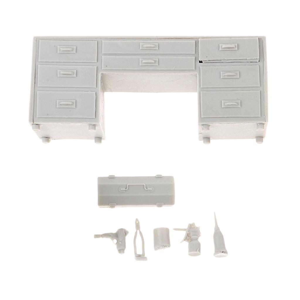 2x1/35 Resin Soldier Scene Accessories Workbench Model Toys DIY