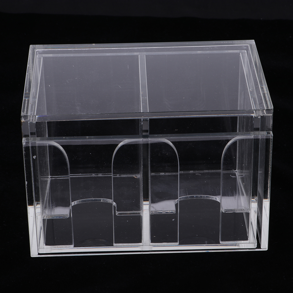 Acrylic Poker Cards Holder for Texas Poker/Blackjack Discard box