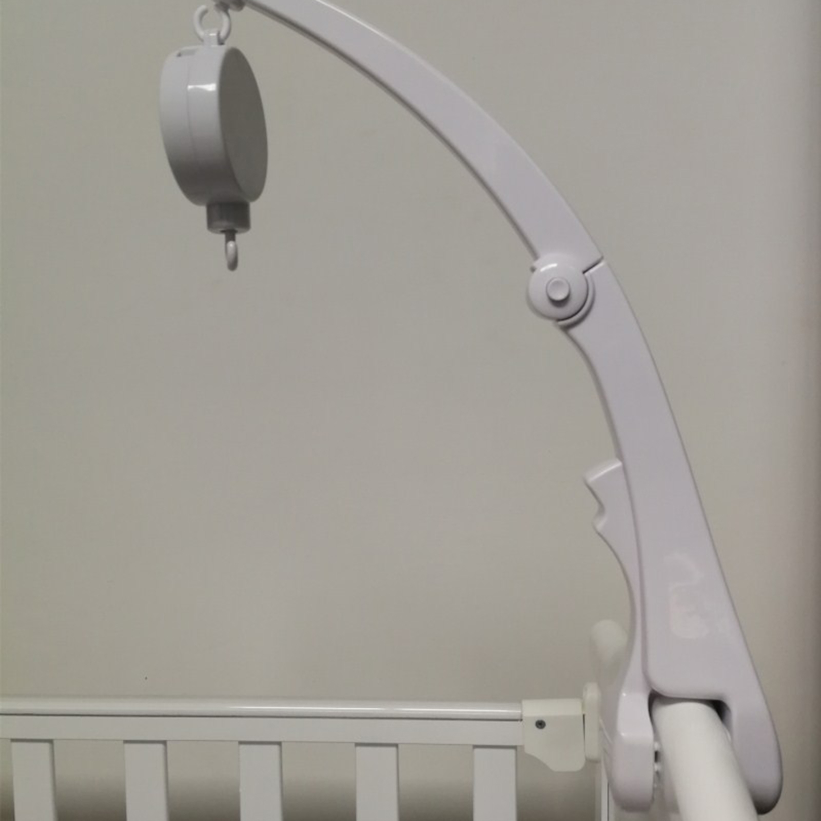 Baby Crib Bell Holder Rattles Toy Rotated Bracket Adjustable No Screws