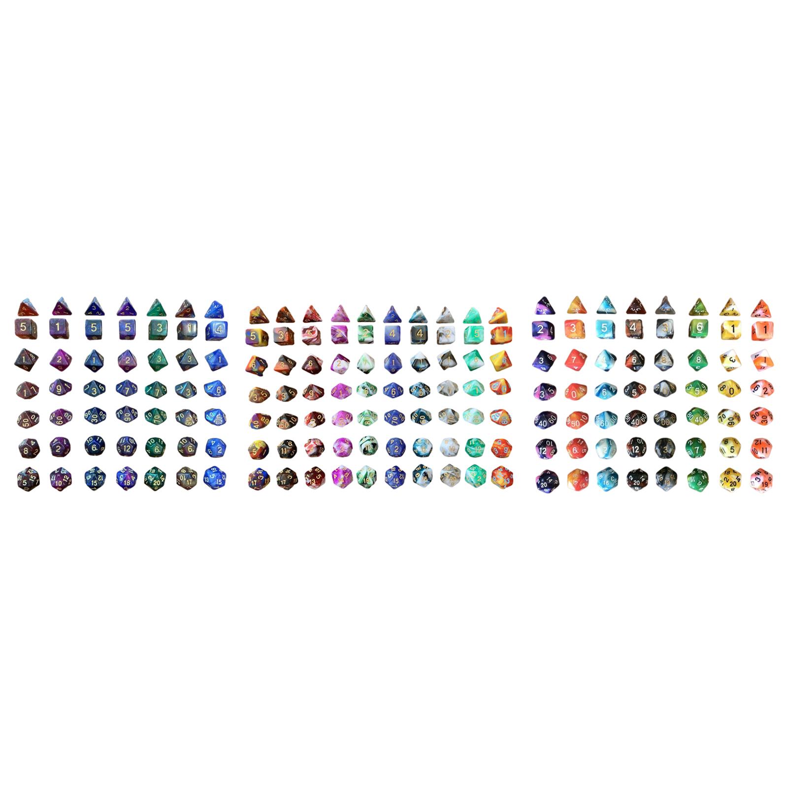 Digital Polyhedral Dice Set Party Supplies Roleplay Games Party Props 8 Set