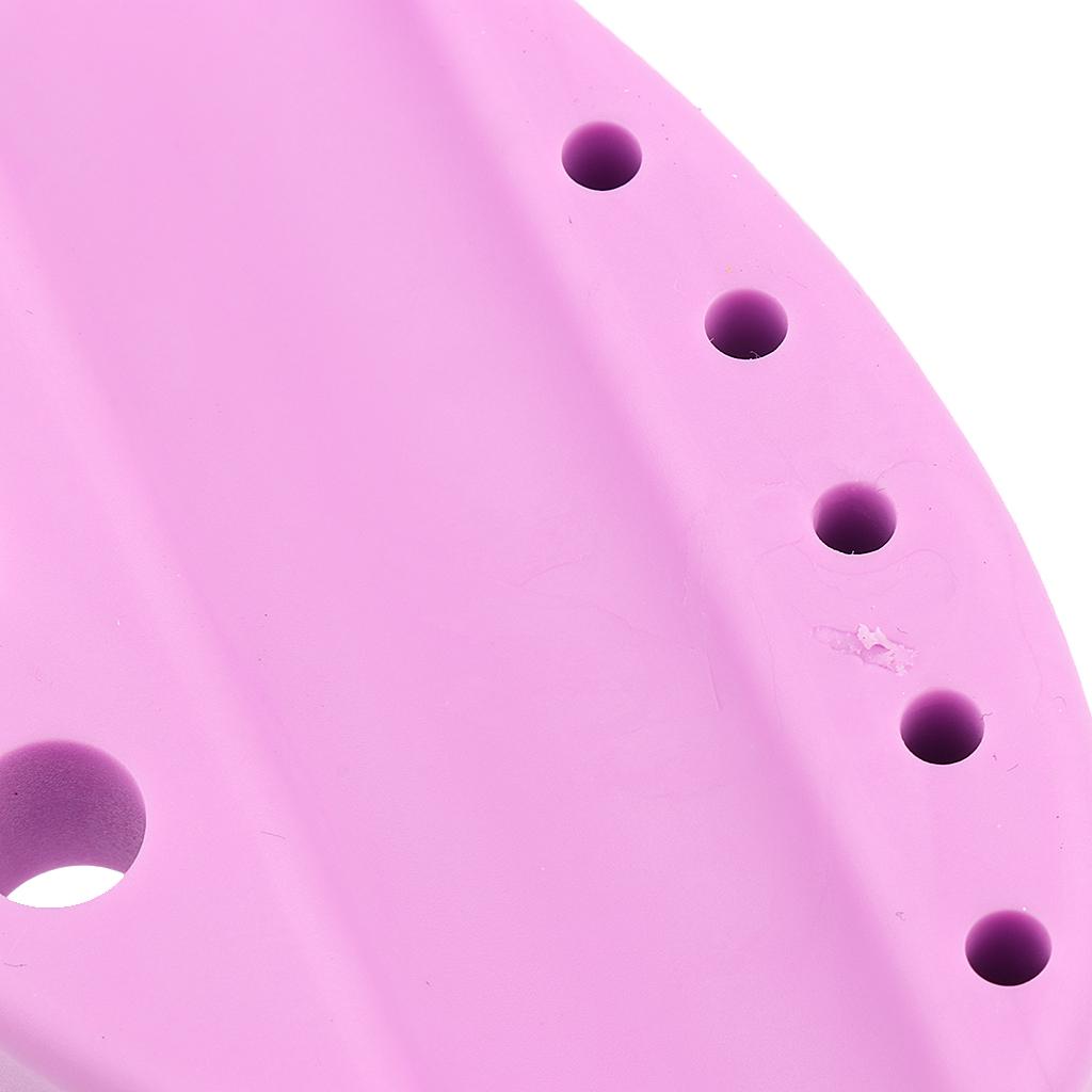 3xSilicone Pigment Pen Holder Permanent Makeup Tattoo Ink Cup Cap Stand Purple