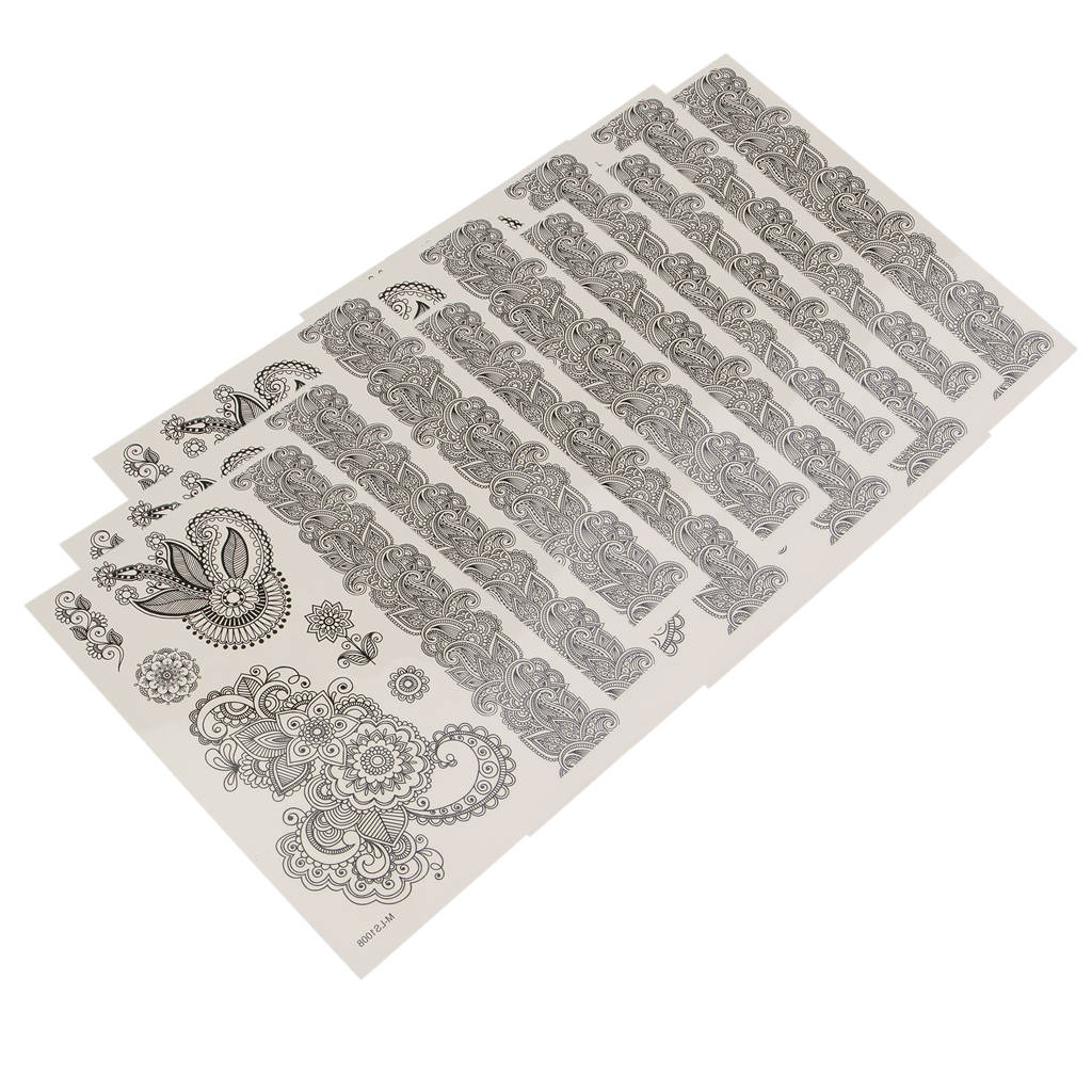 Semi permanent  Tattoo  Stencil Body Drawing Self Adhesive 