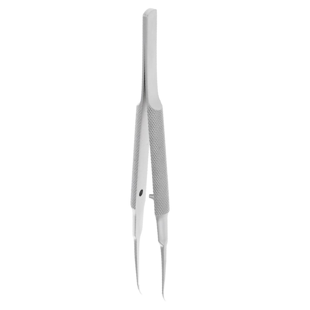 Stainless Steel Micro Precision Tweezer Pointed Curved Straight Curved-Toothless