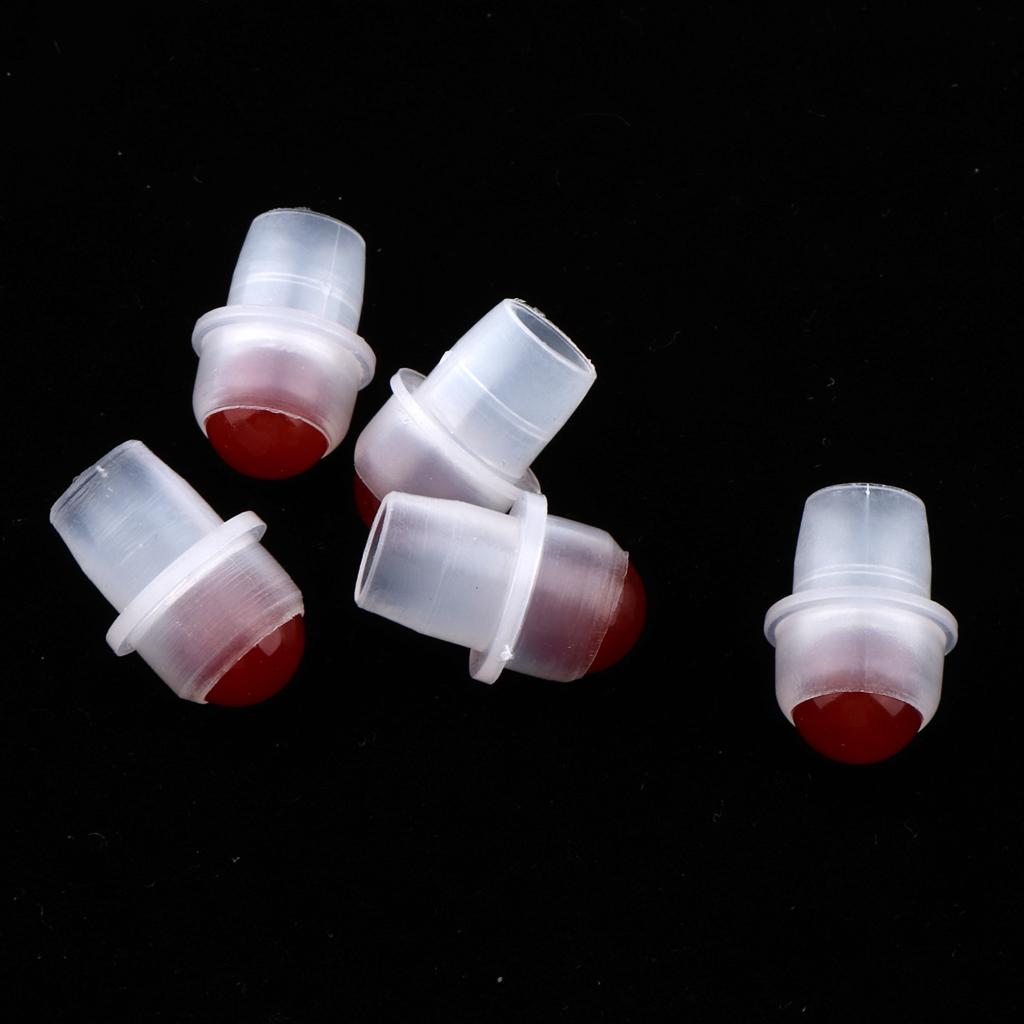 2x5Pcs Replacement Ball Roller Tops for Essential Oils Bottles  Red