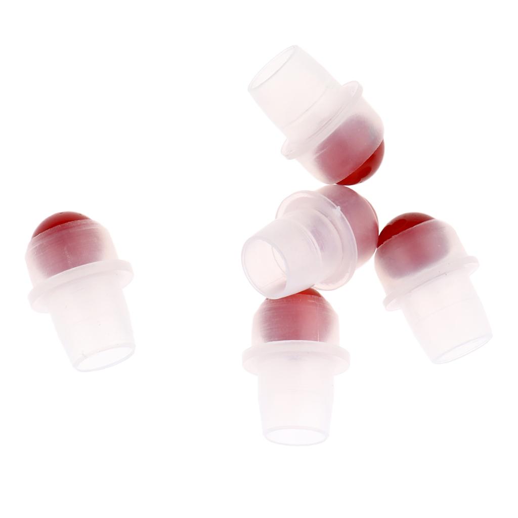 5Pcs Replacement Ball Roller Tops for Essential Oils Bottles  Red