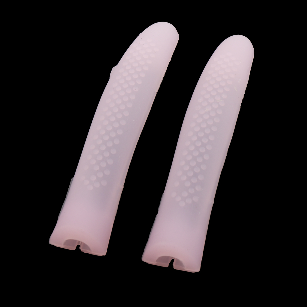 1 Pair Silicone Cuticle Nipper Protective Sleeve Dead Skin Clipper Cover Pink