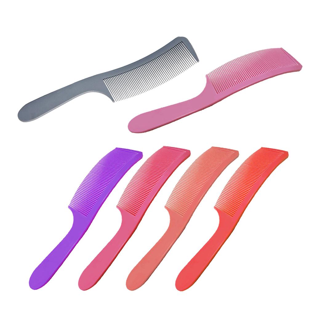 Barber Stylist Curved Styling Comb Flat Top Hairdressing Comb Gray