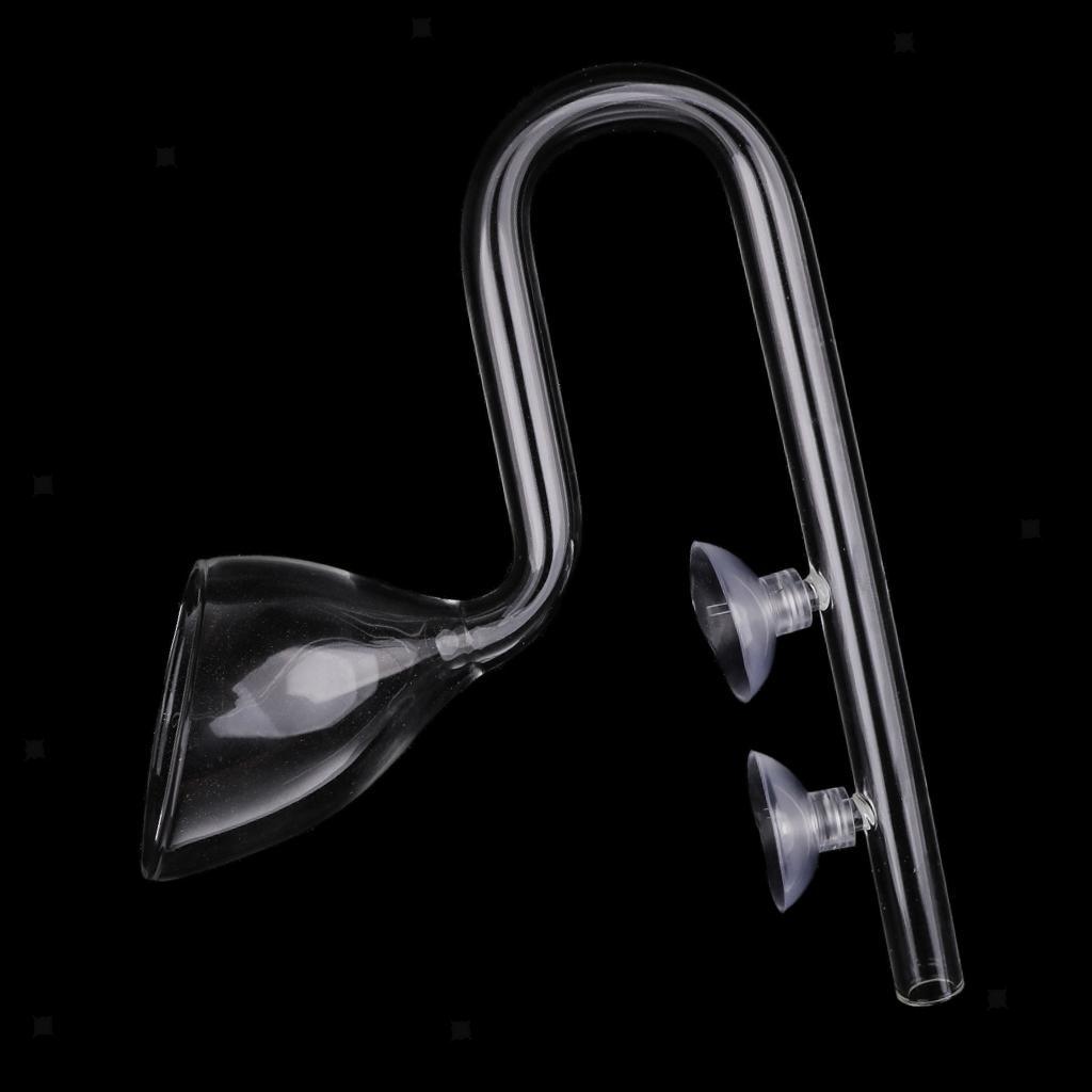 Glass Lily Pipe Outflow Lily Water Pipe for Aquarium Landscape Tank