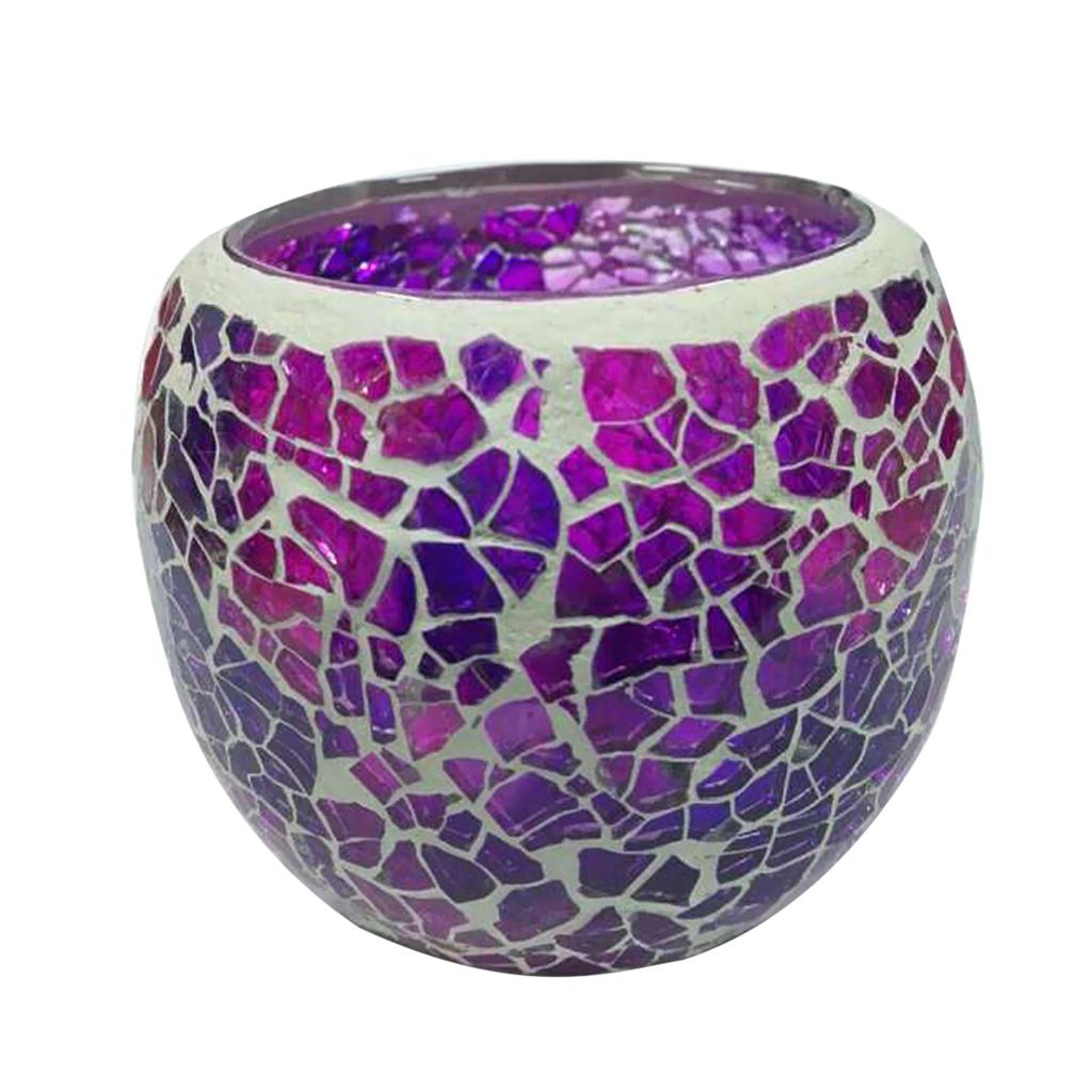 Mosaik Glas Kerzenhalter Teelicht Votiv Halter für