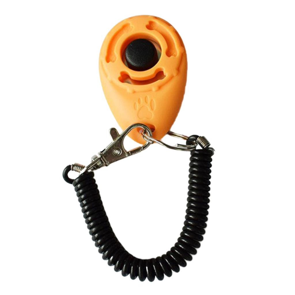 Dog Training Whistle Pet Training Clicker Adjustable Product Supplies Yellow