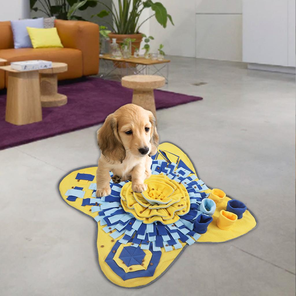 Pet Snuffle Mat Interactive Treat Dispensing Blanket Puzzle Toy Pad Dog Cat