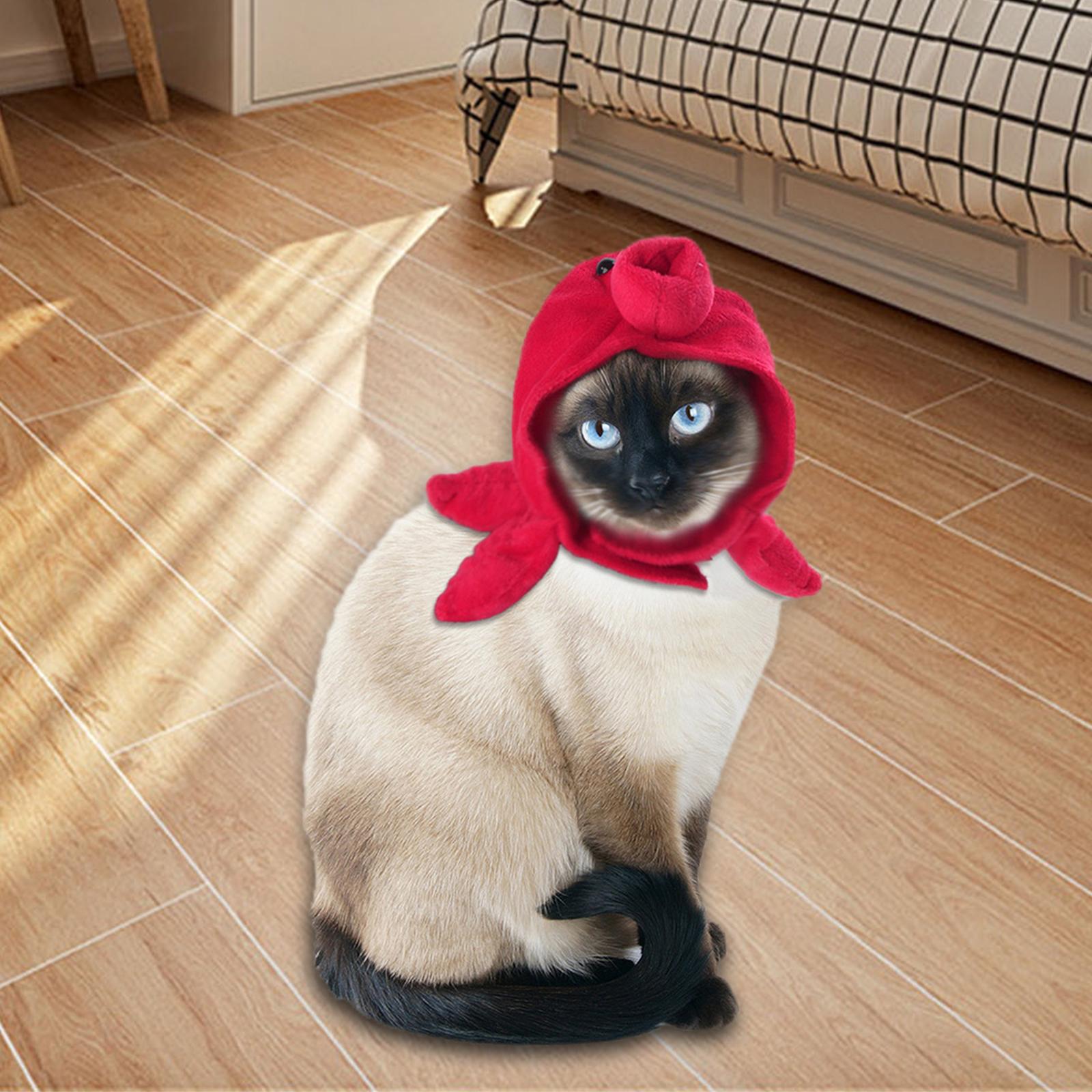 Dog Cat Hat Winter Funny Headwear for Puppy Dress up Octopus