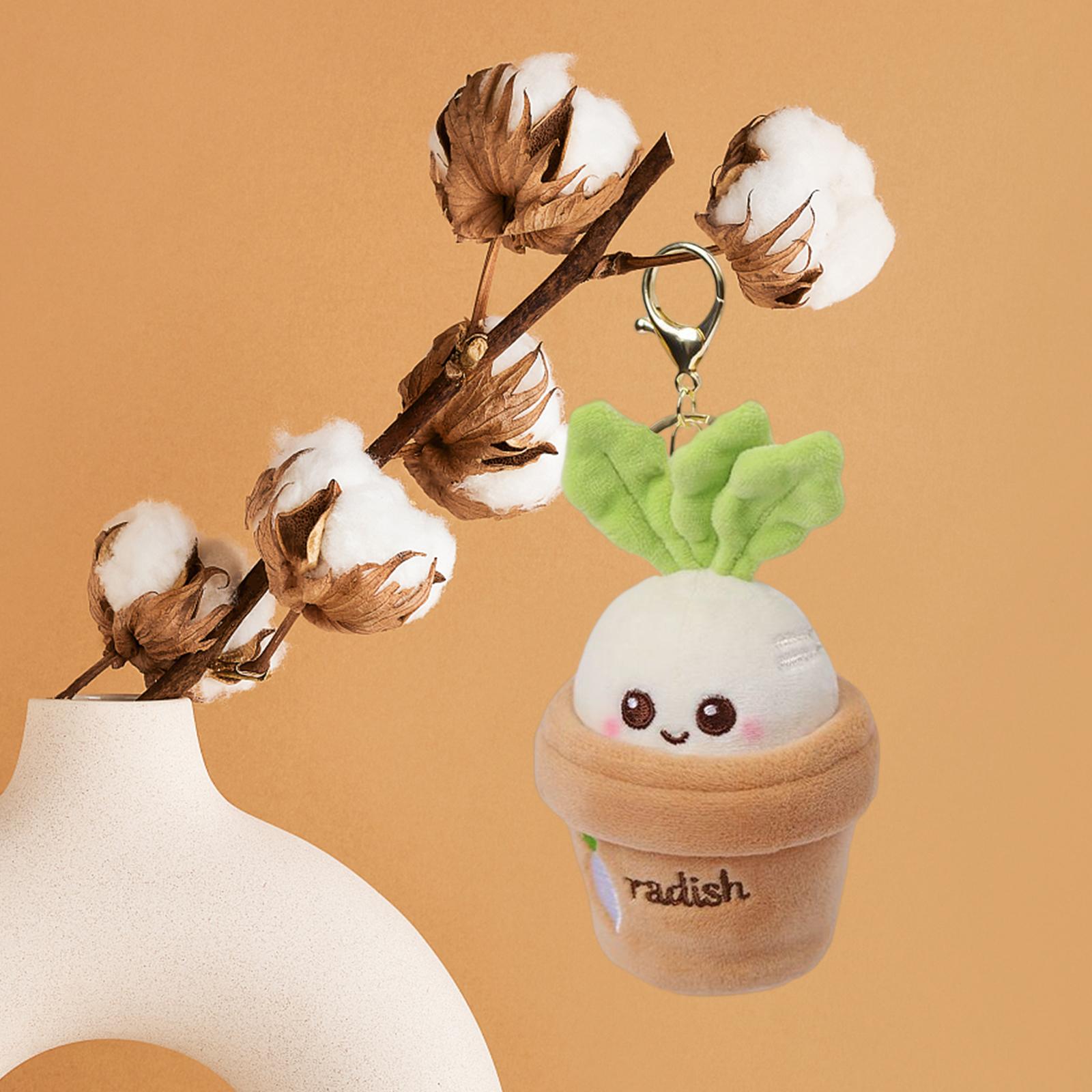 Carrot Plush Toy Keychain Birthday Gifts Stuffed Doll Gift Children Toy white