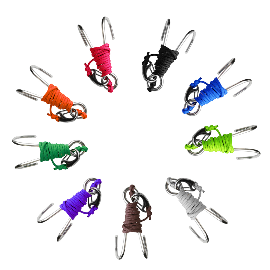 Apnoe-Seil 2,6m - Taucher Sicherheitsleine Mit Karabiner Für Schnorcheln