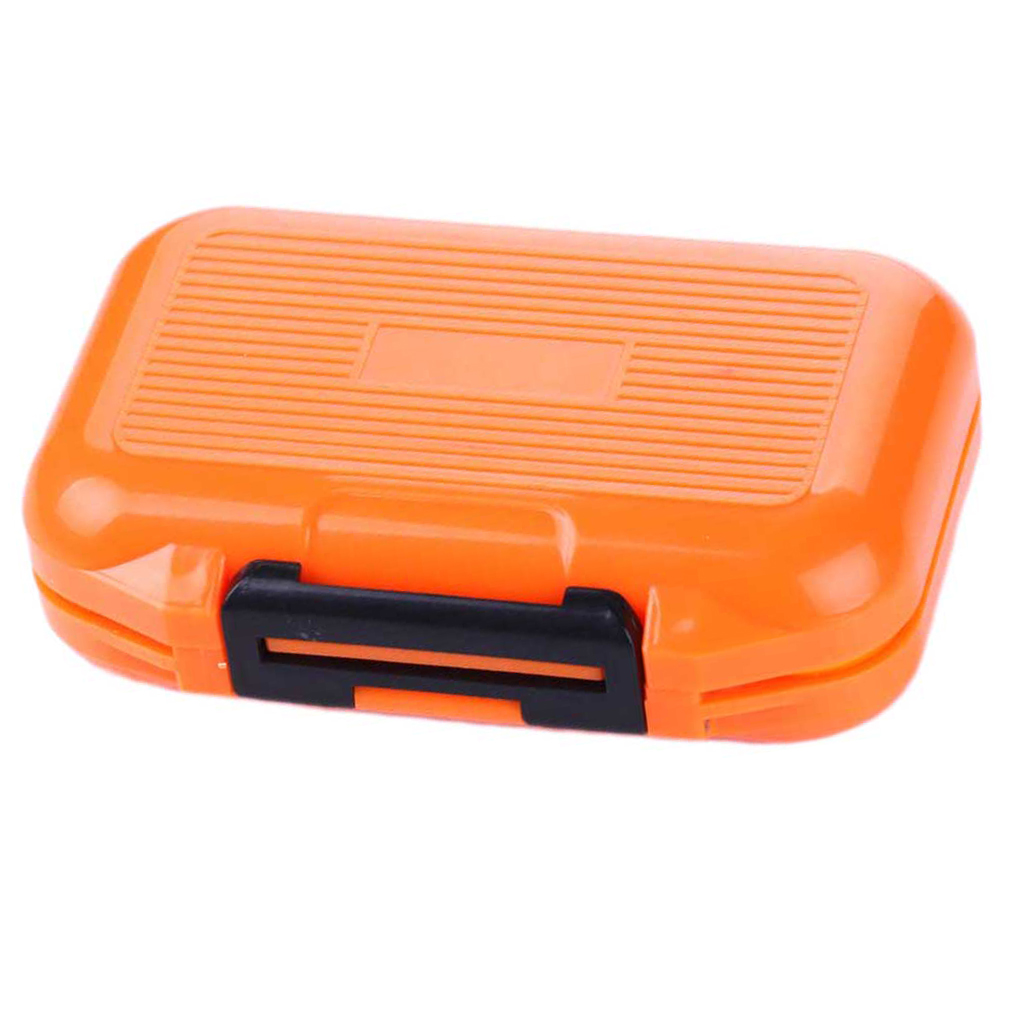 Plastic Fishing Hooks Lures Baits Tackle Storage Organizer Orange S