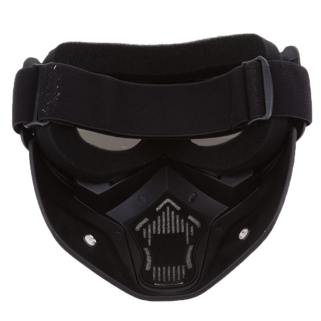 Anti-Fog Face Mask Shield Goggles Motorcycle Helmet Detachable Eyewear