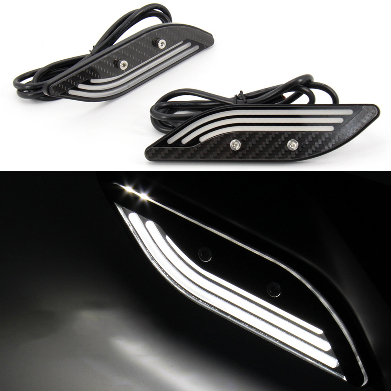 2 PCS Motorcycles LED Turn Signal Light Parts Diffused Lighting Effect