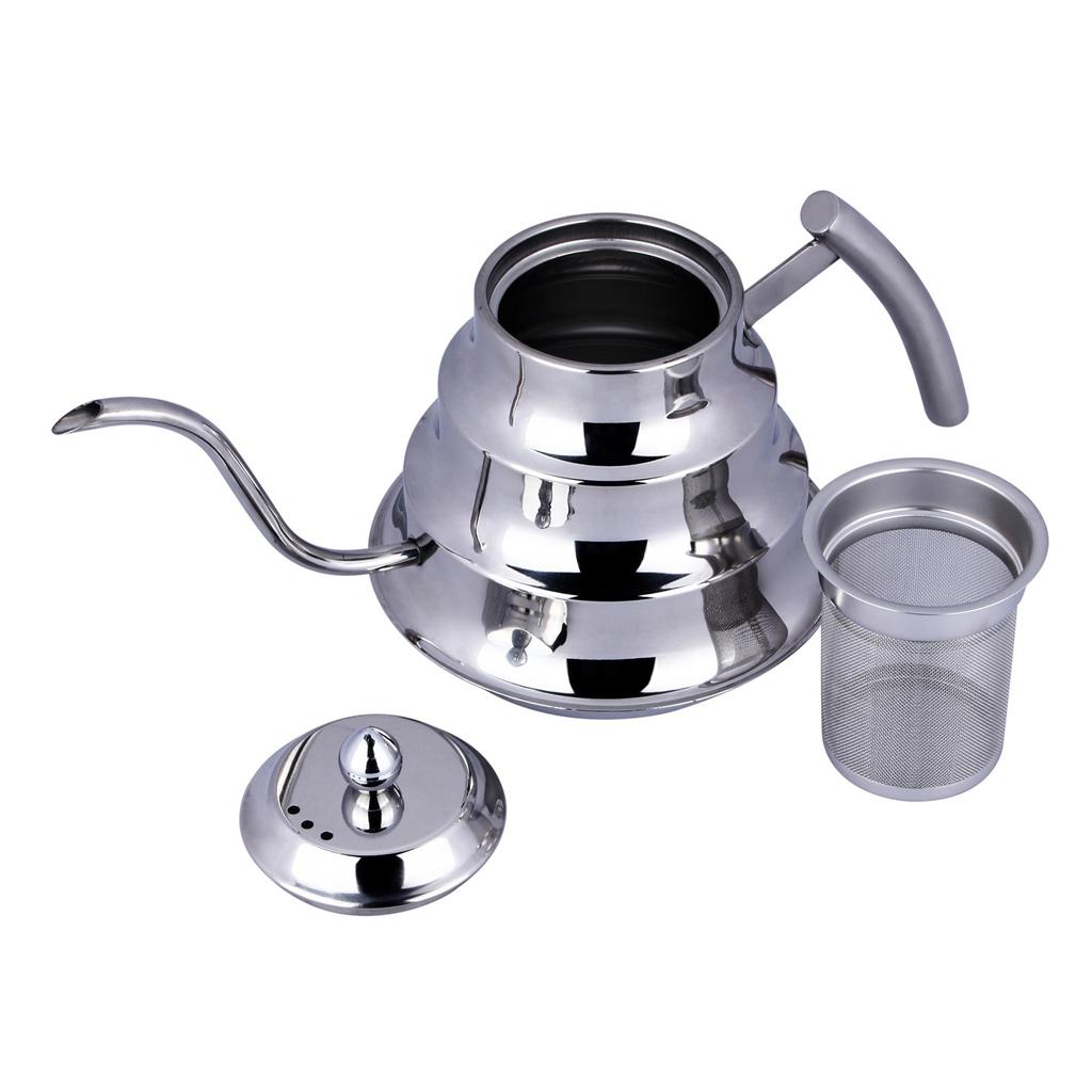 Stainless Steel Pouring Over Gooseneck Kettle for Coffee, Tea, Home