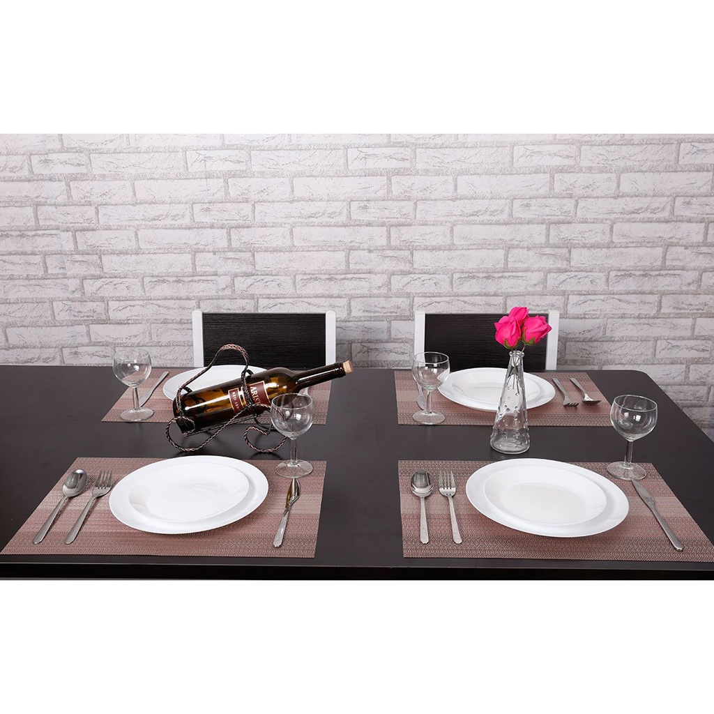 4Pcs Placemats Kitchen Table Placemat Washable Table Mats Coffee 