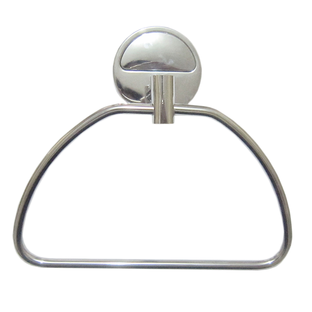 Wall-Mounted Bathroom Hand Towel Ring Polished Chrome 175x155x54mm