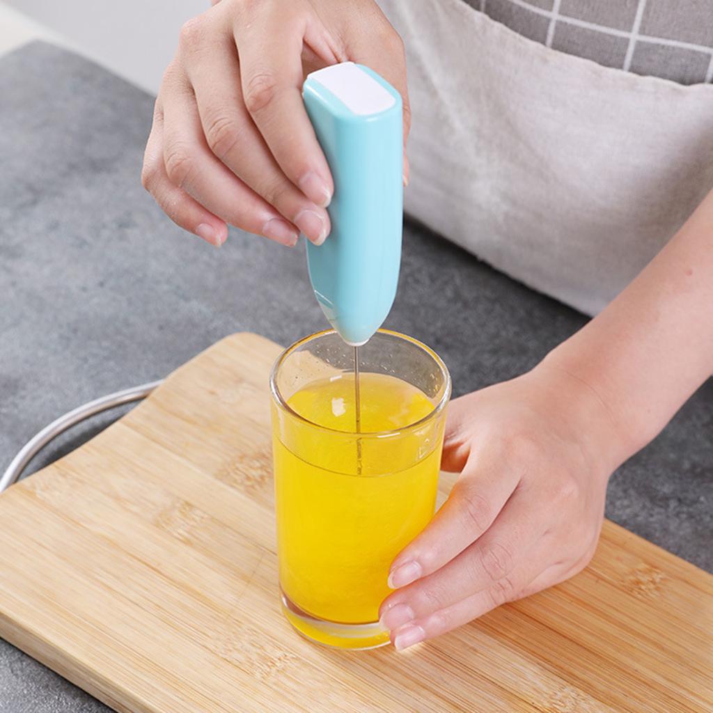 Handheld Stainless Steel Electric Egg Beater Milk Mixer Kitchen Tools Blue