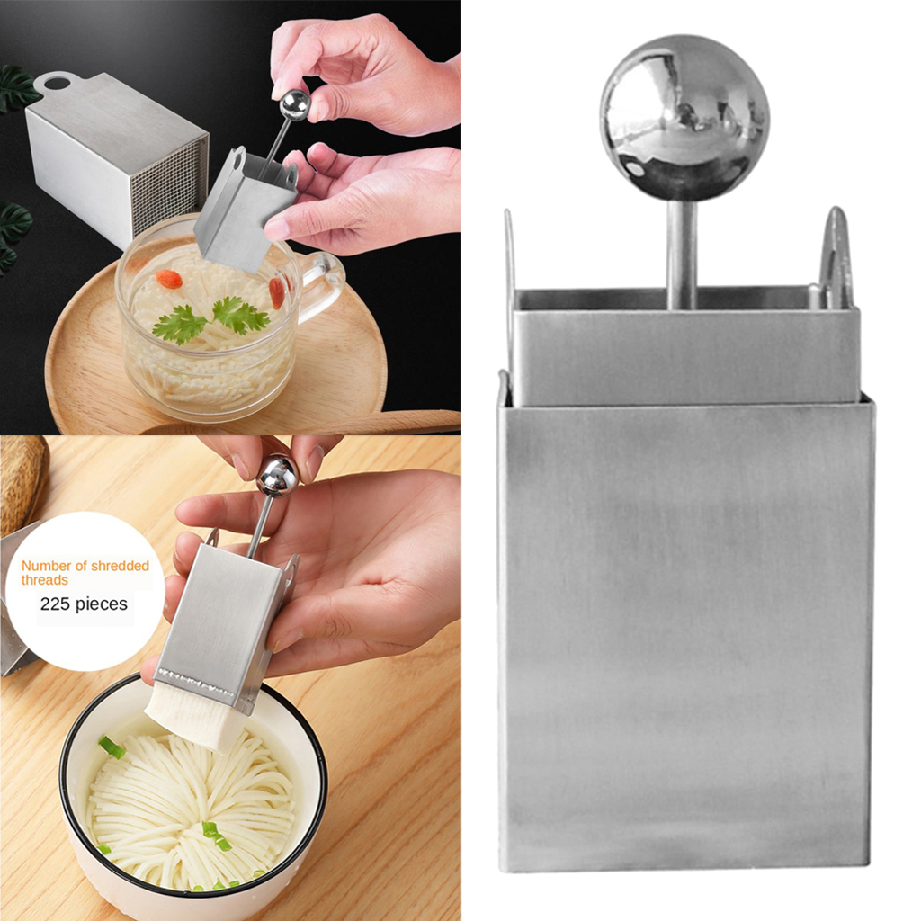 Square Grids Shaped Filiform Tofu Cutter Stainless Steel Slicer Shredder