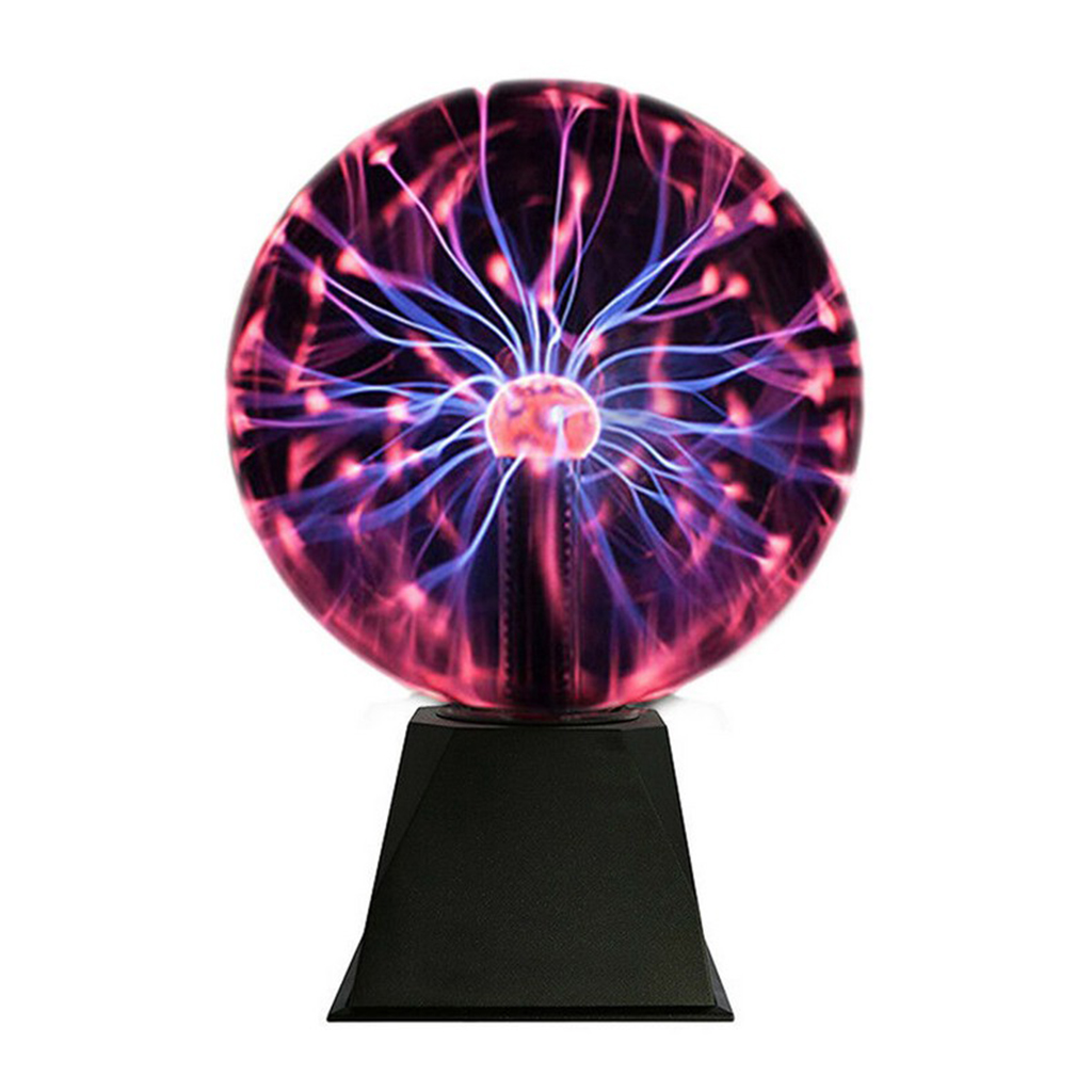 Plasma Ball Funny Science Globe Table Glowing Lamp Glitter Lighting 5inch
