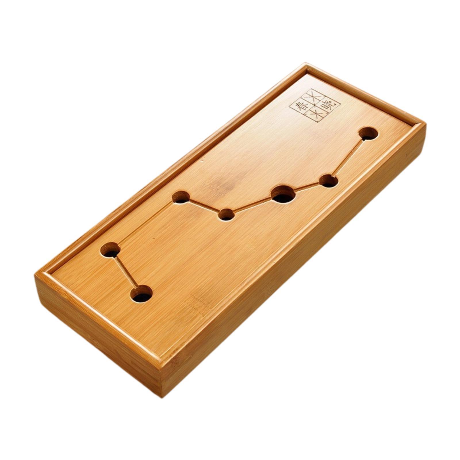 Bamboo Tea Tray Drainage