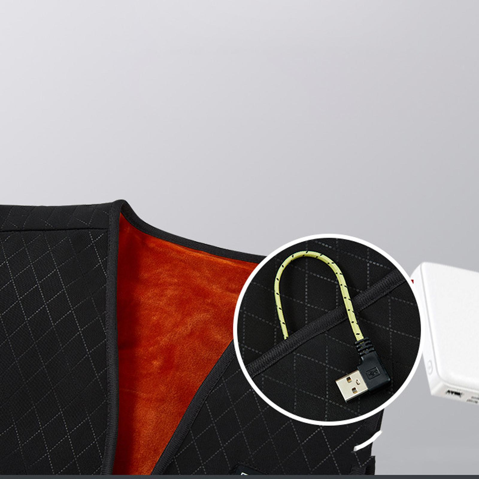 Heated Vest Windbreaker Gilet Warmth for Mountaineering Cold Weather Hiking S