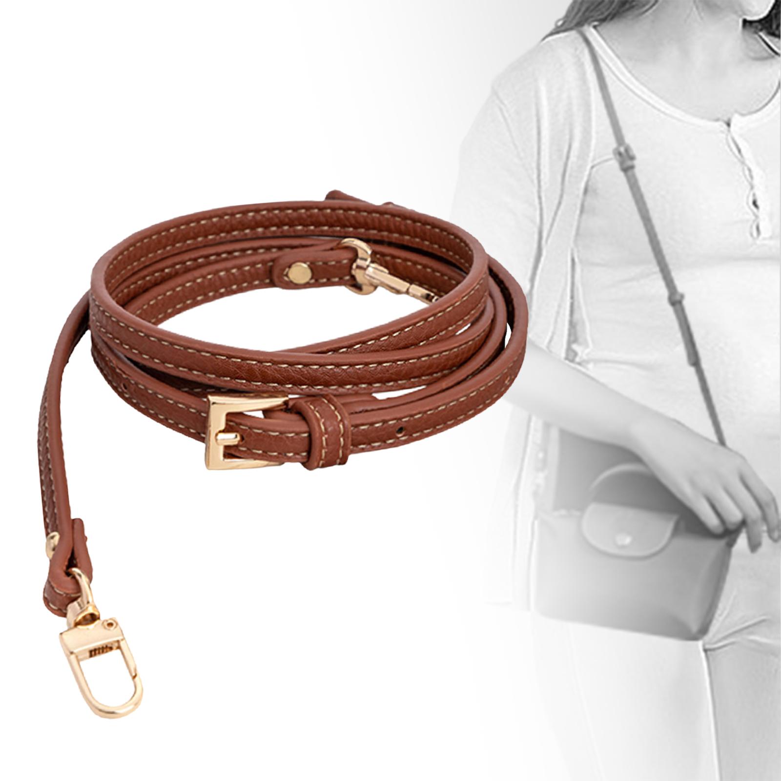 Leather Bag Strap Replacement Universal Shoulder Strap for Shoulder Handbags Brown