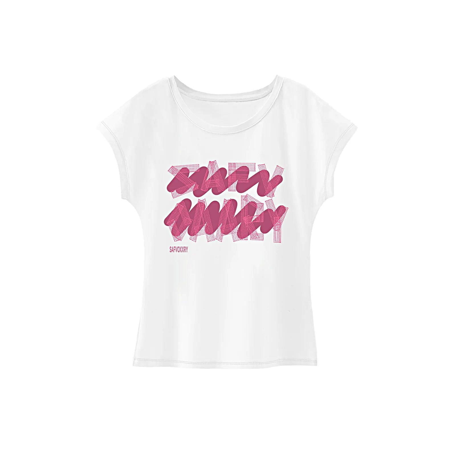 Women's T Shirt Summer Soft Sportswear Crewneck Shirt for Walking Beach Work XL
