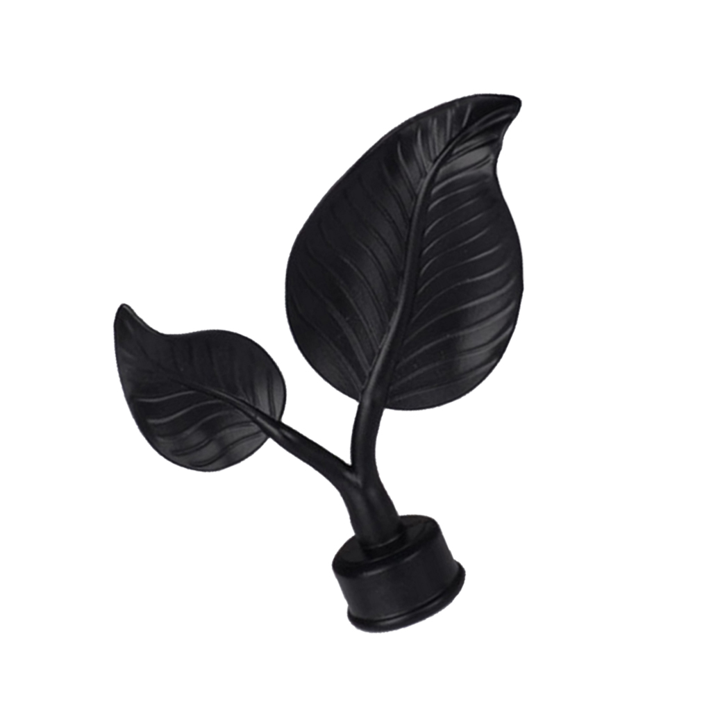 Endknopf Für Gardinenstange 28mm - Edelstahl-Optik Topolino Abschlussstück