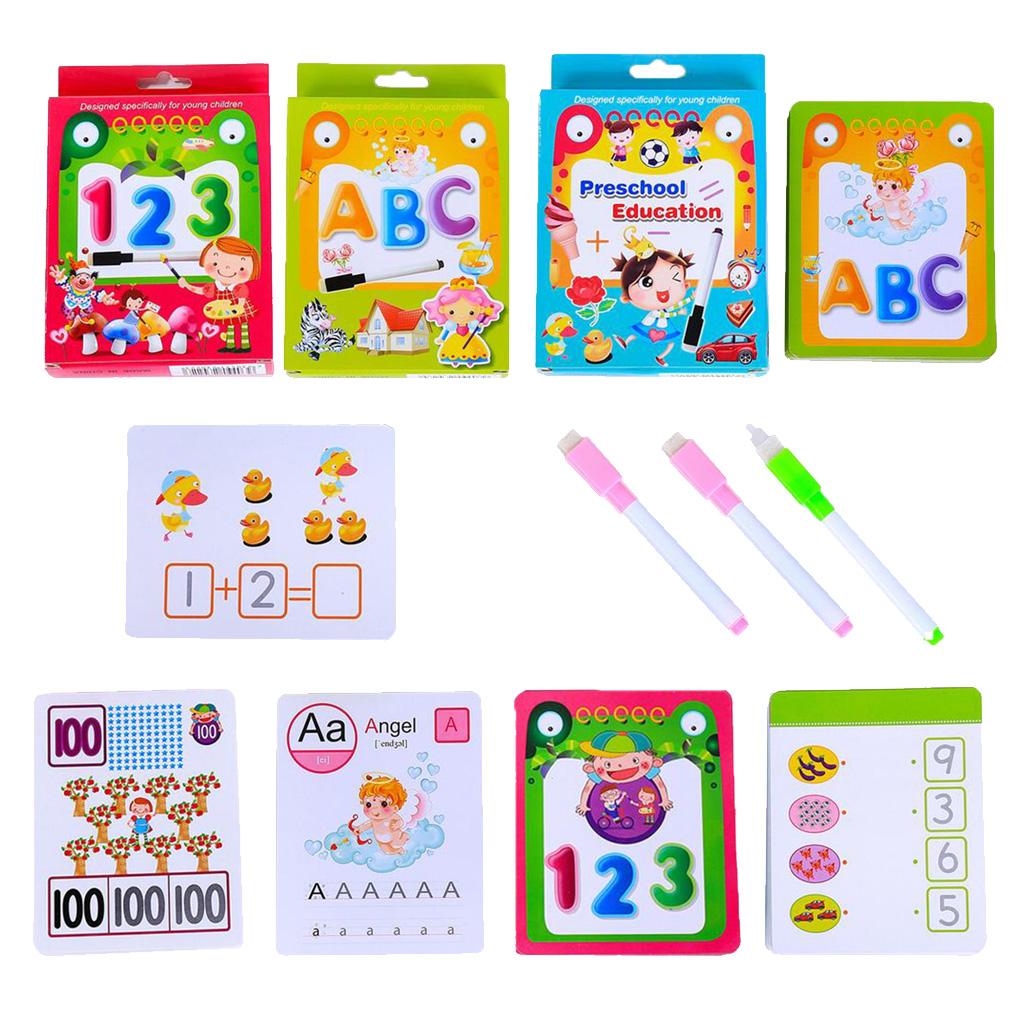 35pcs Flash Cards for Kindergarten Toddlers Preschool Education Number