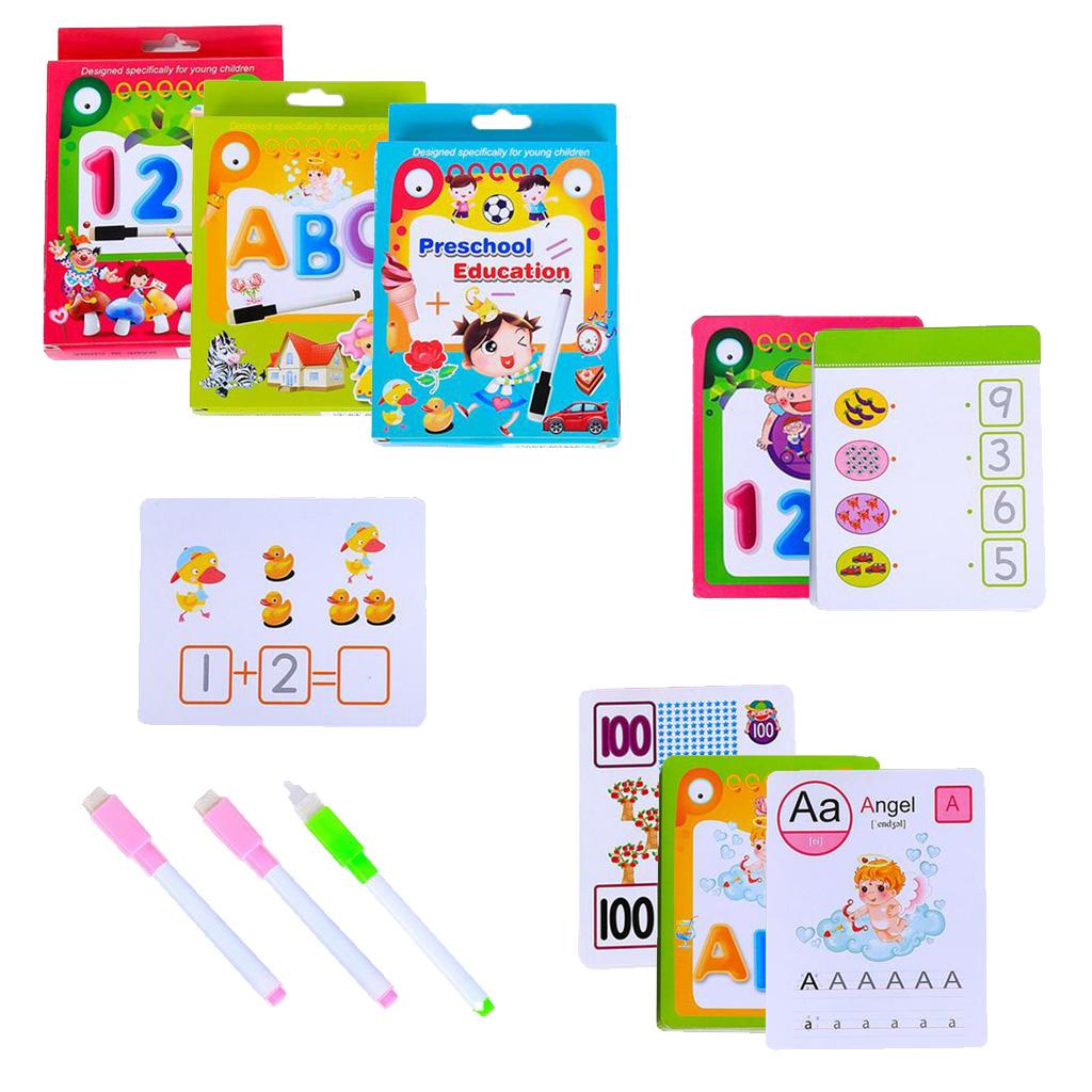 Number &Letter Flash Cards for Kindergarten Toddlers Preschool 