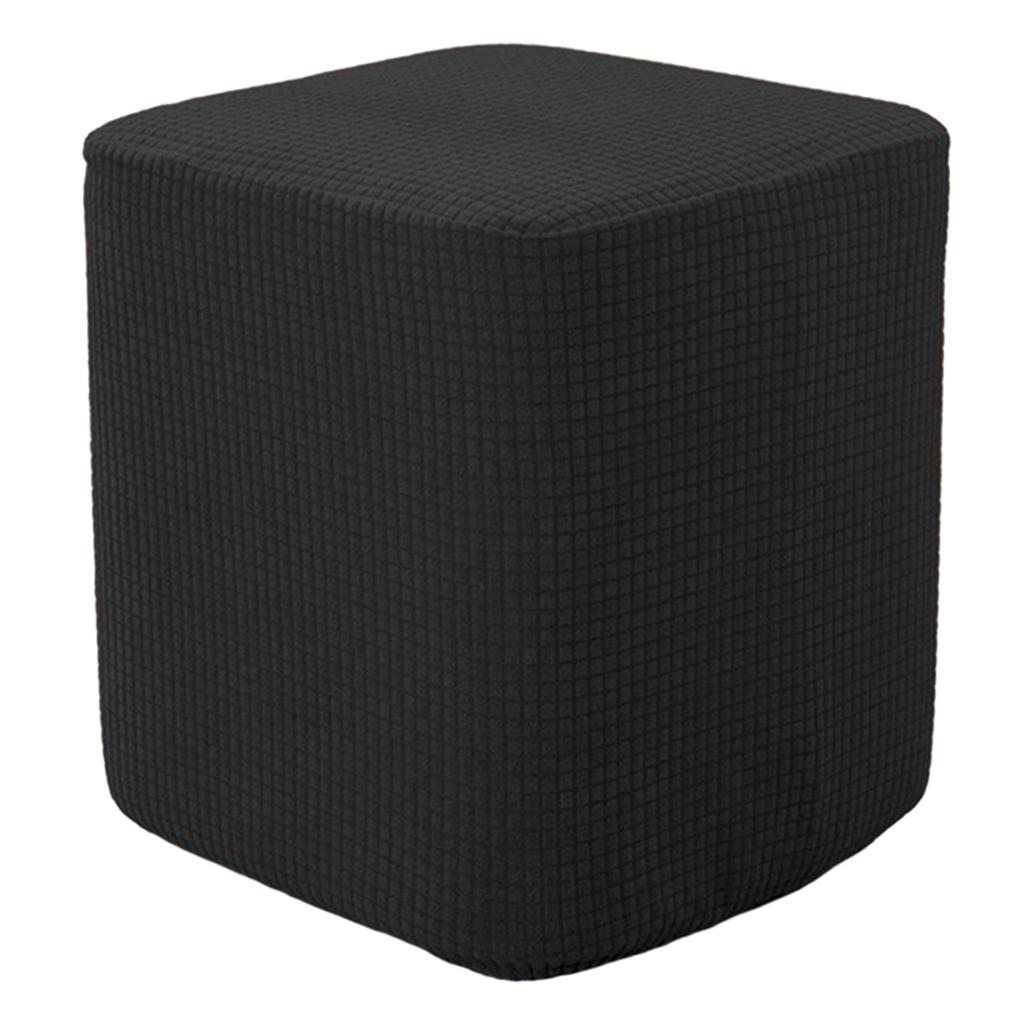 Foot Rest Ottoman Cover Black
