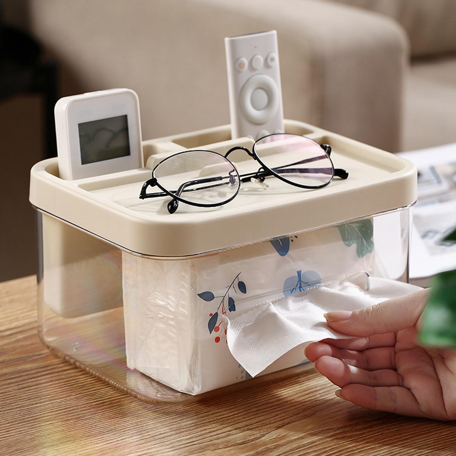 Waterproof Tissue Case Detachable Organizer for Dresser Dormitory Restaurant