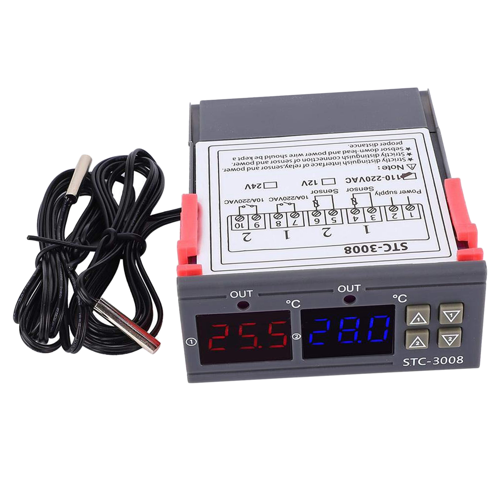 Digital Temperature Controller Module STC-3008 Thermostat Switch 24V