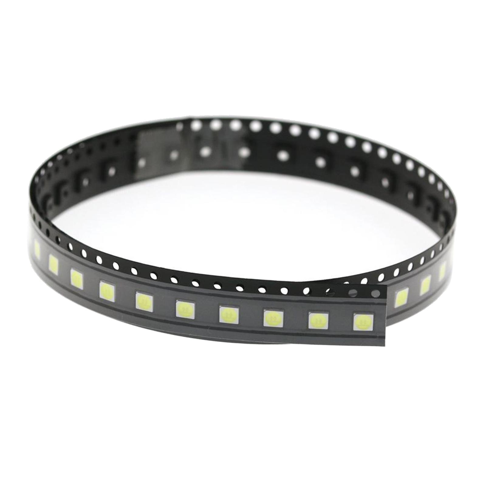 100pcs 3535 COLD WHITE SMD LED Diode Lights Surface Mount Chip 6V