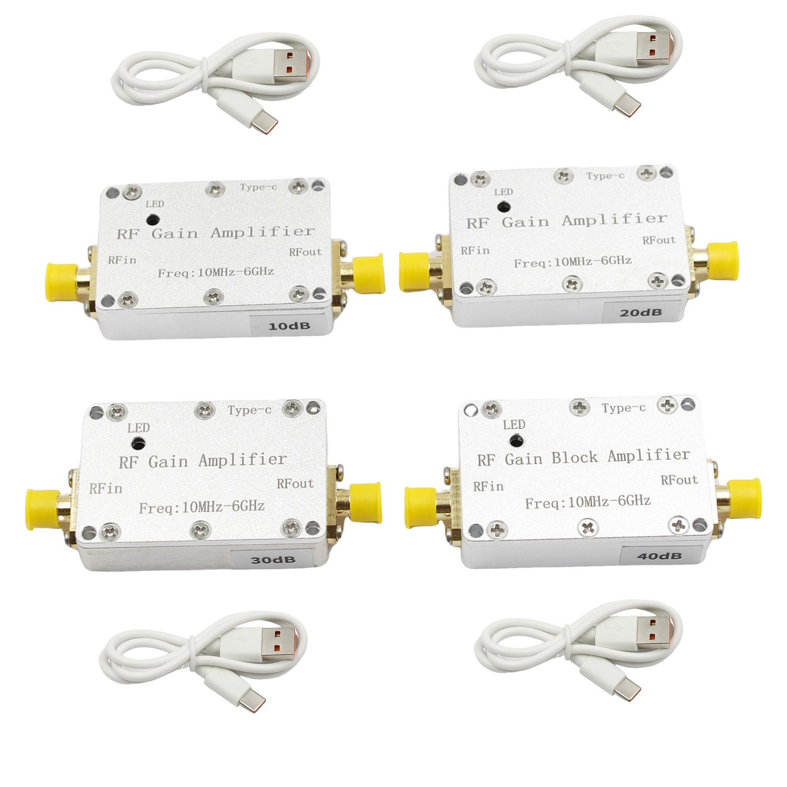 10M-6GHz RF Amplifier Aluminum Alloy Professional Low Noise Amplifier Module 10dB