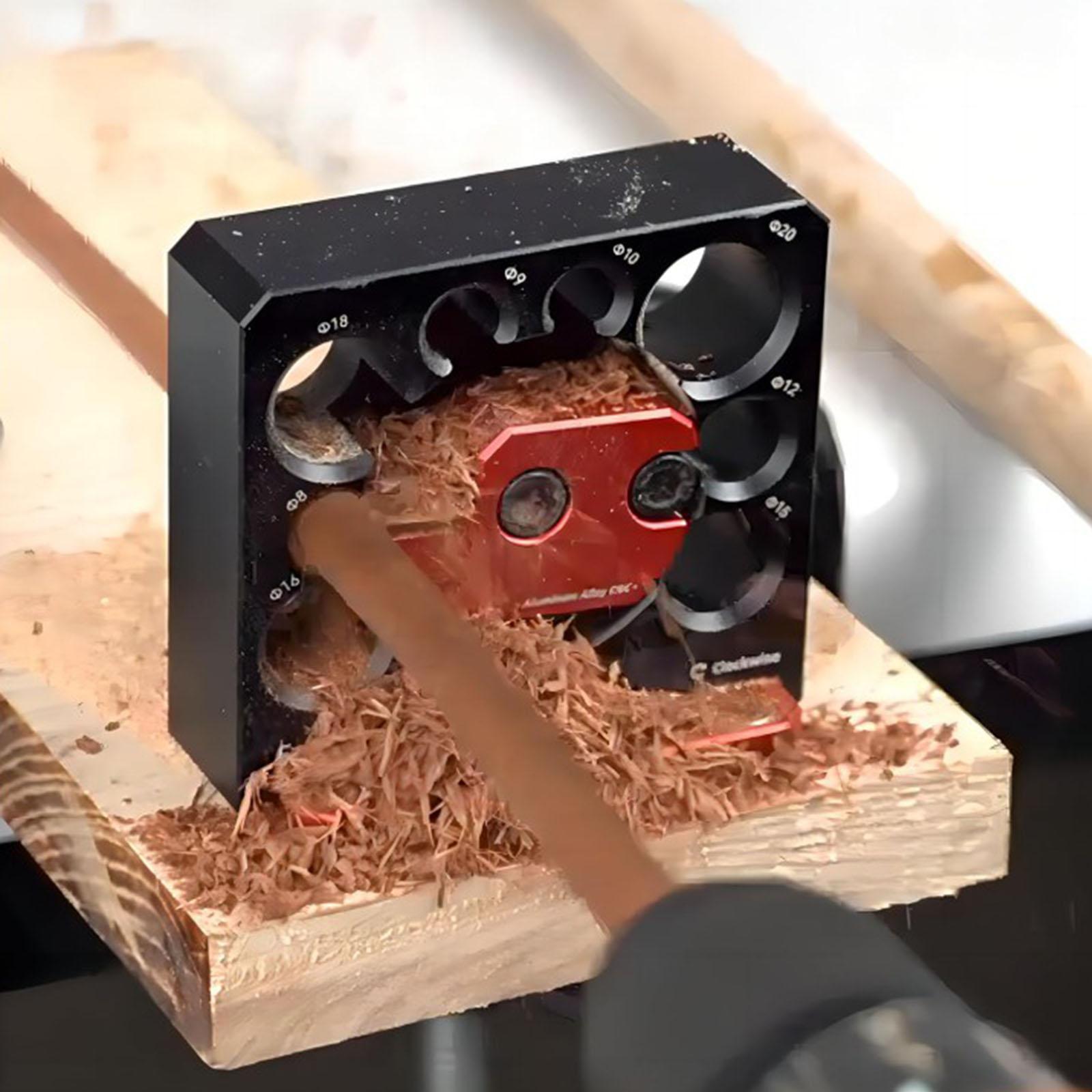 Dowel Maker Jig Wear Resistant 8 Holes Aluminum Alloy Adjustable Dowel Maker
