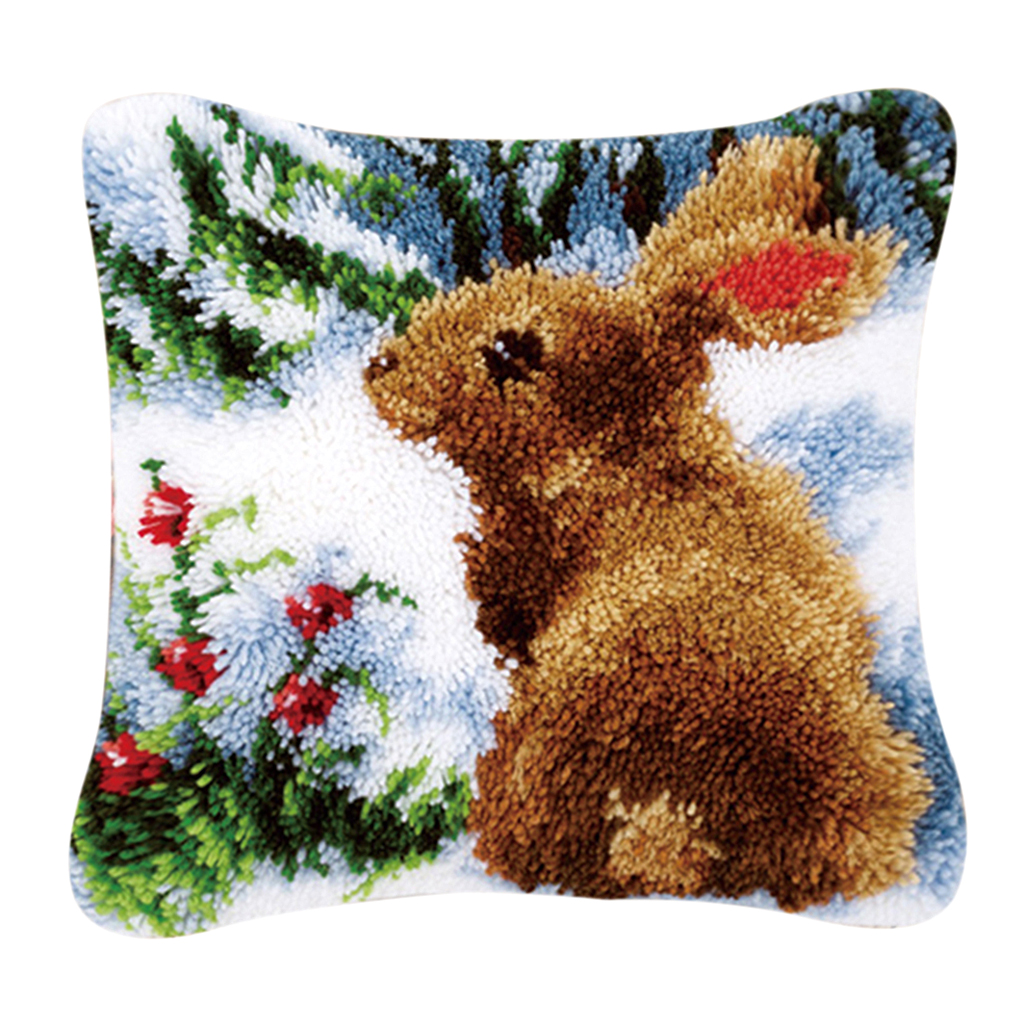 Latch Hook Rug Making kits for Kids Beginners Embroidery Animals