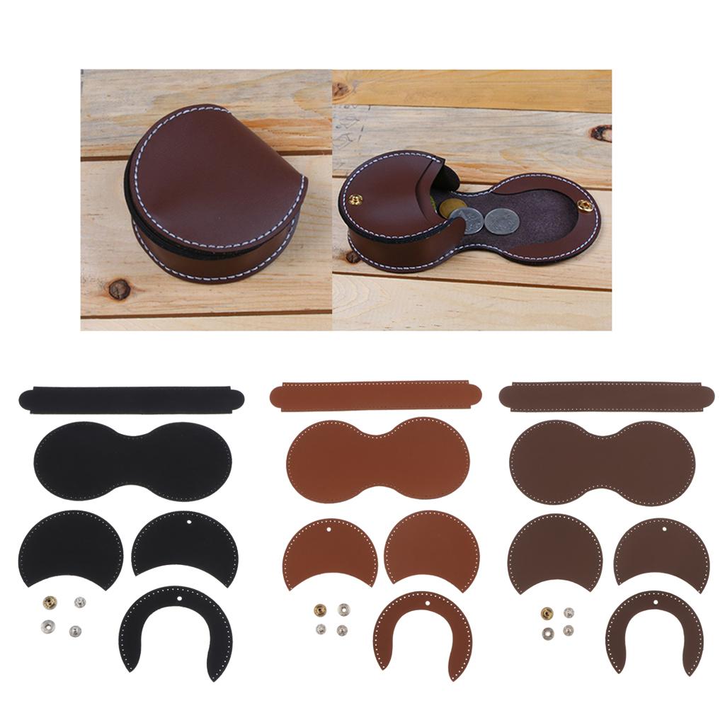 Leather Coin Purse Making Craft Kit Black