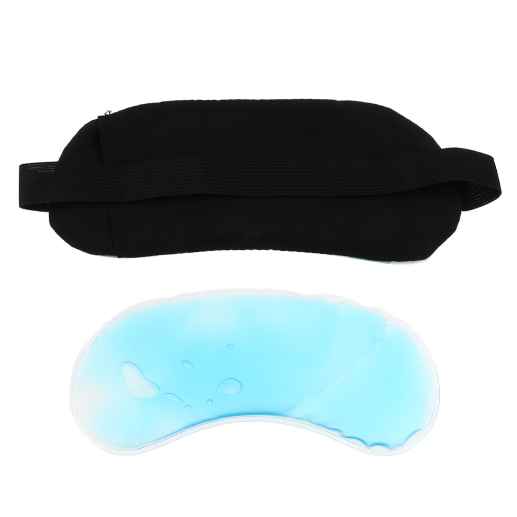 4pcs Gel Sleep Mask Contoured Lightweight Comfortable Eye Masks Blindfold for Traveling  Naps  Night Sleeping