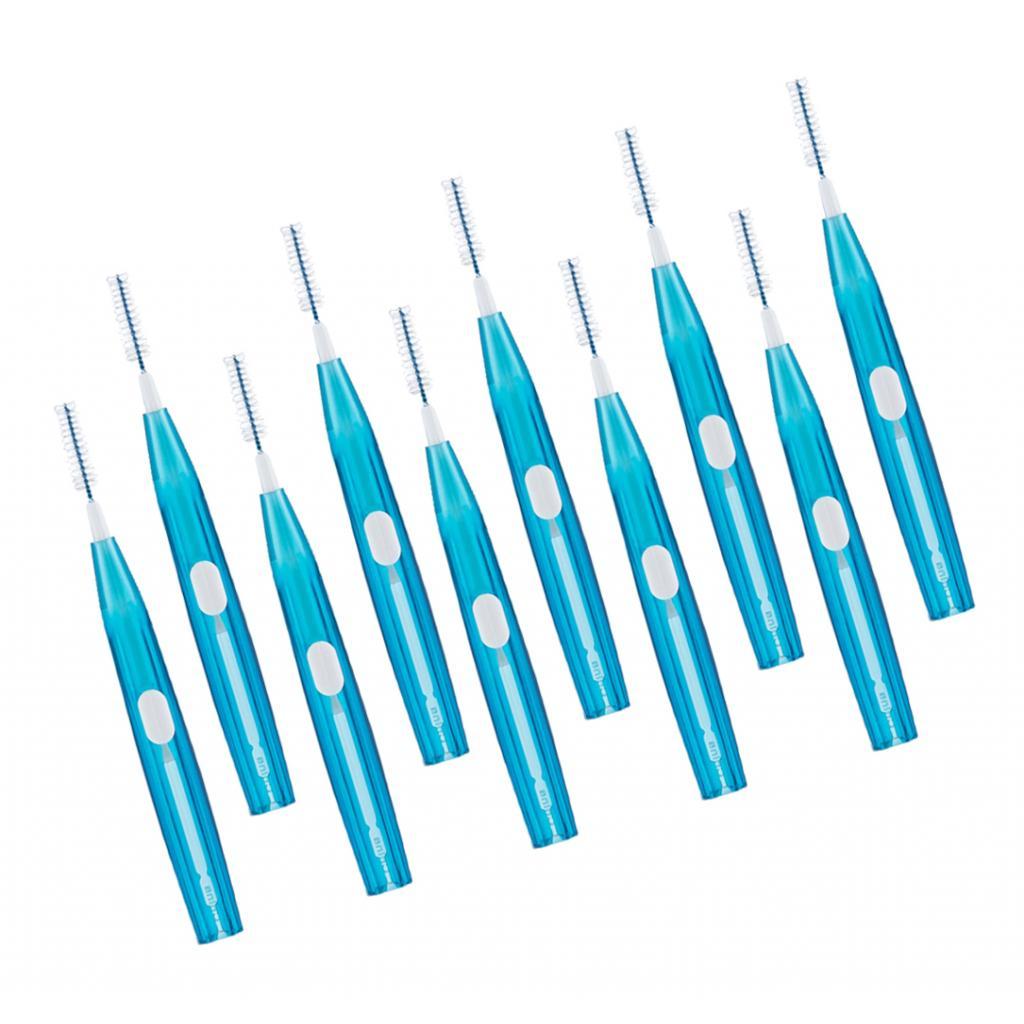 10Pcs Push-Pull Interdental Brush Toothpick Floss Teeth Cleaner Oral Care