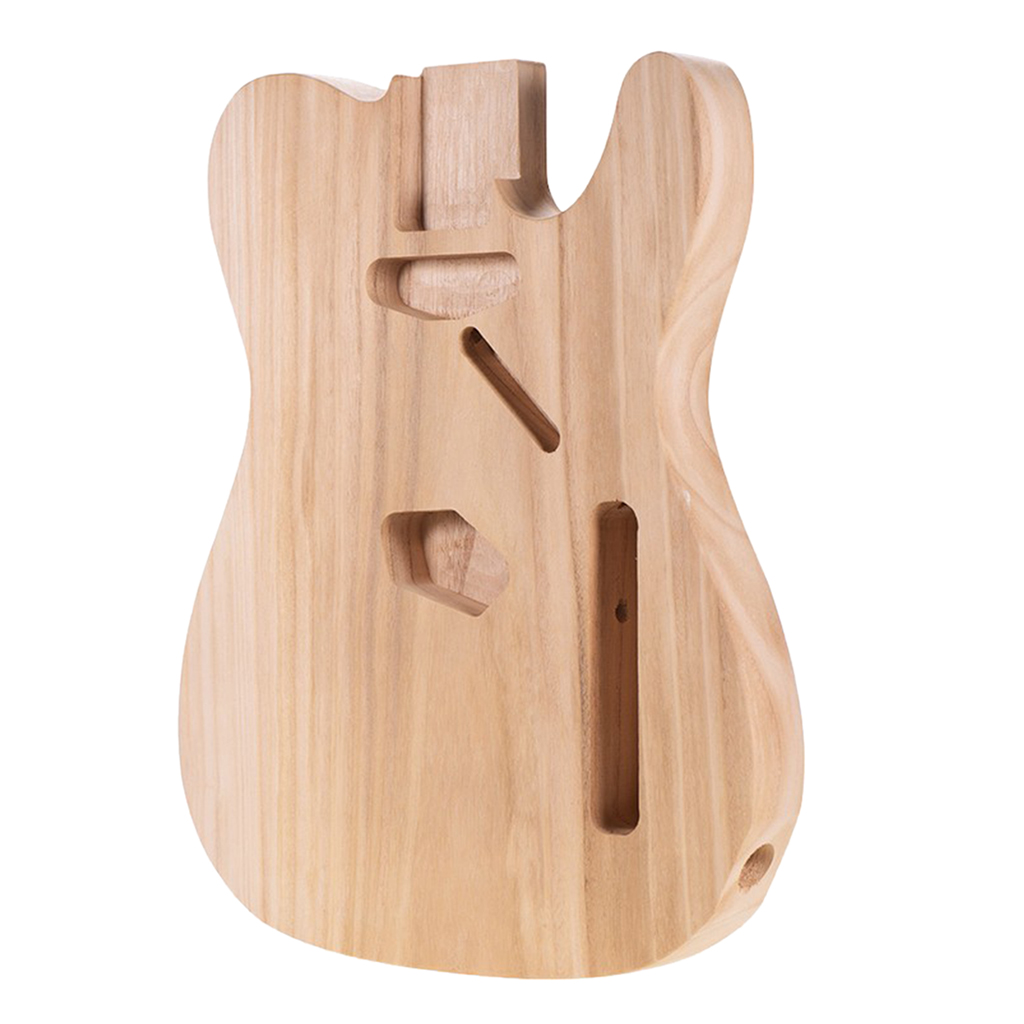 Wood Unfinished Electric Guitar Body for TL Electric Guitar DIY Accs