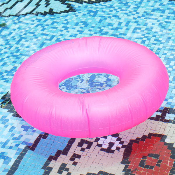 Neon Frost Shocking Pink Inflatable Swim Ring Tube Pool Float Ring