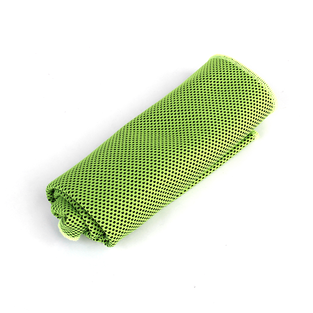MagiDeal Cooling Ice Towel for Sports Outdoor Exercise Bright Green + Black