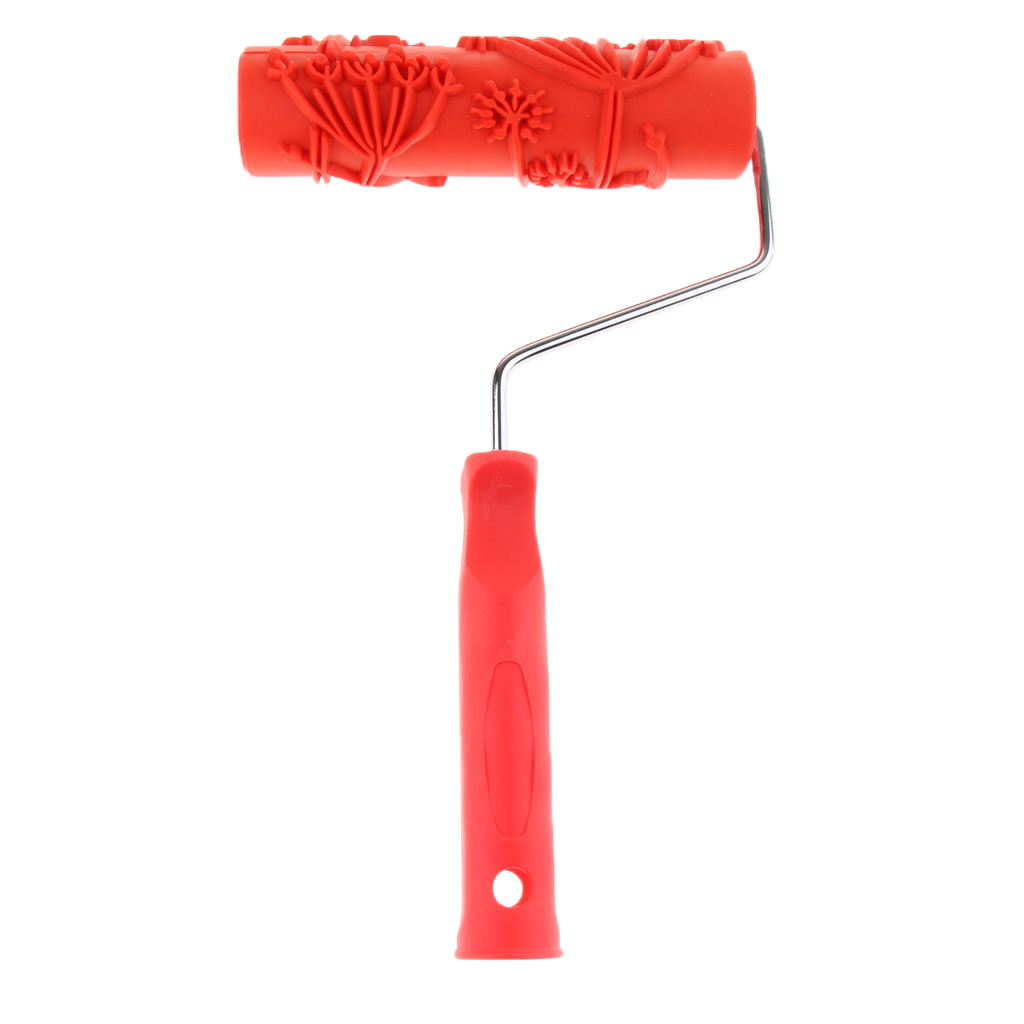 7" Embossing Paint Roller Wall Painting Brush Sleeve with Handle