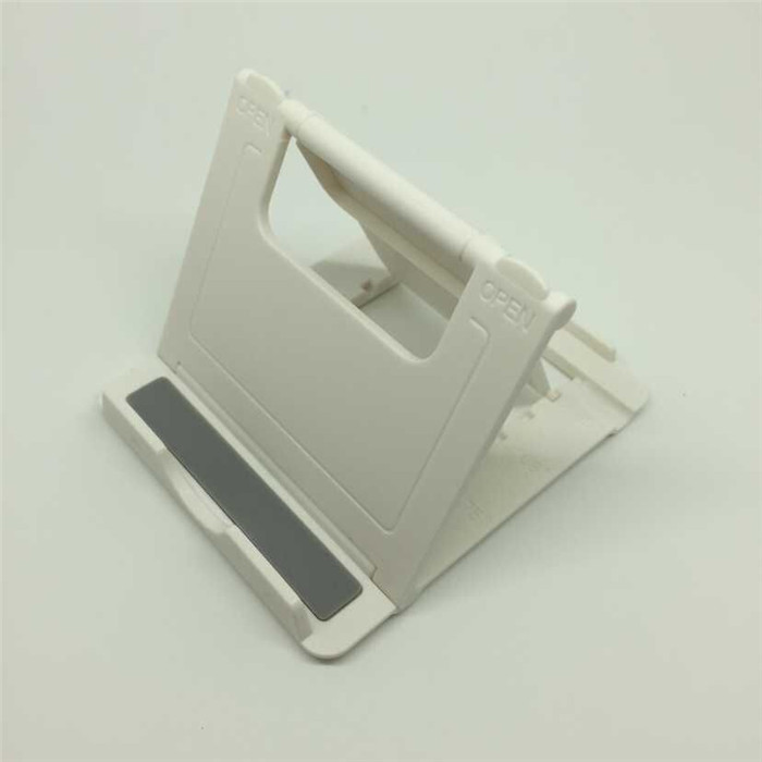 ABS Triangle Tablet Cell Phone Holder Bedside Stand Fixed Bracket White